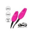 Morsetti vibranti rosa per capezzoli Silicone Remote Nipple Clamps