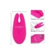 Morsetti vibranti rosa per capezzoli Silicone Remote Nipple Clamps