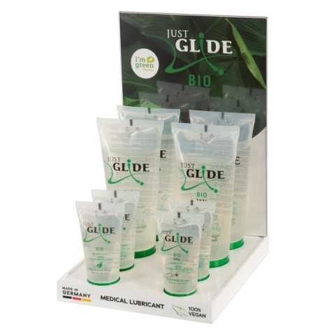 Lubrificante set 8 pz + espositore Bio Display Just Glide - Lubrifi...