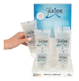 Lubrificante set 8 pz + espositore Waterbased Display Just Glide - ...