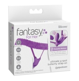 Stimolatore vaginale con mini dildo Ultimate G-Spot Butterfly Strap...