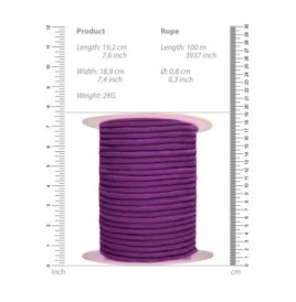 Corda per shibari Ouch - Bondage Rope - 100 Meters - Purple - Costr...