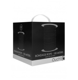 Corda per shibari Ouch - Bondage Rope - 100 Meters - Black - Costri...