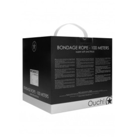 Corda per shibari Ouch - Bondage Rope - 100 Meters - Black - Costri...