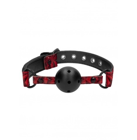 Morso forato Breathable Luxury Ball Gag - Burgundy - Morsi - Sexy S...