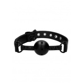 Morso forato Breathable Luxury Ball Gag - Black - Morsi - Sexy Shop...