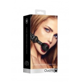 Morso forato Breathable Luxury Ball Gag - Black - Morsi - Sexy Shop...