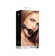 Morso forato Breathable Luxury Ball Gag - Black