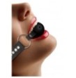 Morso con strass Breathable Ball Gag - with Diamond Studded Straps - Black