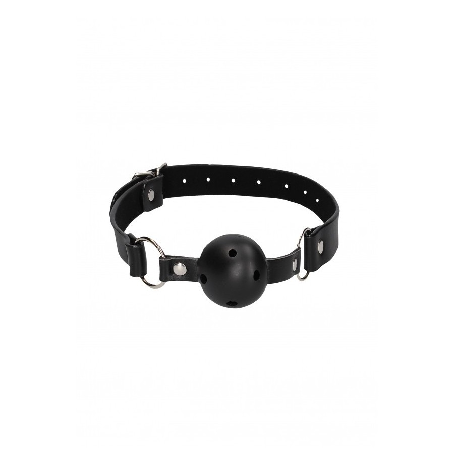 Morso Breathable Ball Gag - With Bonded Leather Straps