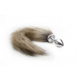 Plug con coda Fox Tail Buttplug - Silver - Plug Anale - Sexy Shop I...