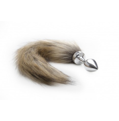 Plug con coda Fox Tail Buttplug - Silver - Plug Anale - Sexy Shop I...