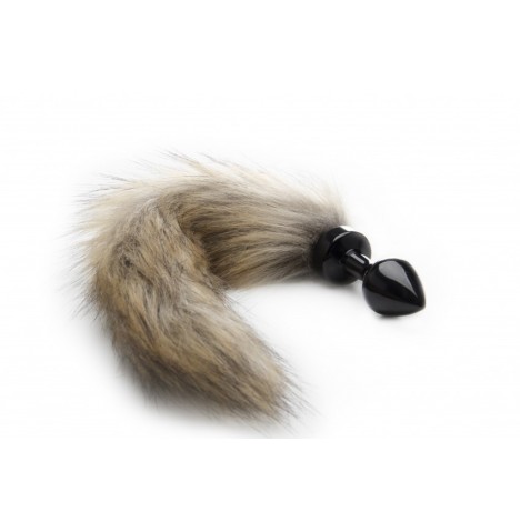 Plug con coda Fox Tail Buttplug - Black - Plug Anale - Sexy Shop In...