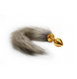 Plug con coda Fox Tail Buttplug - Gold - Plug Anale - Sexy Shop Ing...