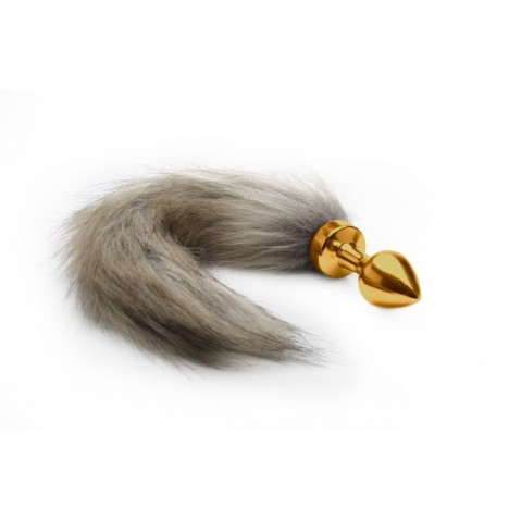 Plug con coda Fox Tail Buttplug - Gold - Plug Anale - Sexy Shop Ing...