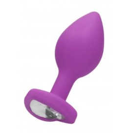 Plug con gioiello Diamond Heart Butt Plug - Regular - Purple - Plug...