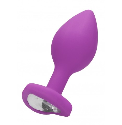 Plug con gioiello Diamond Heart Butt Plug - Regular - Purple - Plug...