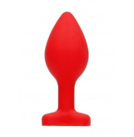 Plug con gioielllo Diamond Heart Butt Plug - Regular - Red - Plug A...