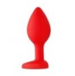 Plug con gioielllo Diamond Heart Butt Plug - Regular - Red