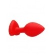 Plug con gioielllo Diamond Heart Butt Plug - Regular - Red