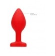 Plug con gioielllo Diamond Heart Butt Plug - Regular - Red