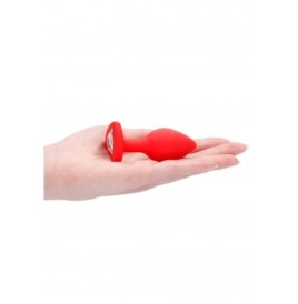 Plug con gioielllo Diamond Heart Butt Plug - Regular - Red - Plug A...