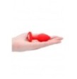 Plug con gioielllo Diamond Heart Butt Plug - Regular - Red