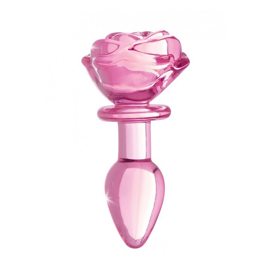 Plug in vetro Glass Small Anal Plug - Pink Rose