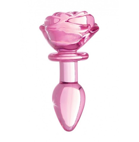 Plug in vetro Glass Small Anal Plug - Pink Rose - Falli Vetro - Sex...