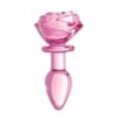 Plug in vetro Glass Small Anal Plug - Pink Rose