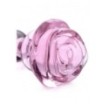 Plug in vetro Glass Small Anal Plug - Pink Rose