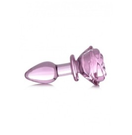 Plug in vetro Glass Small Anal Plug - Pink Rose - Falli Vetro - Sex...