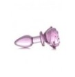 Plug in vetro Glass Small Anal Plug - Pink Rose