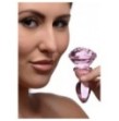 Plug in vetro Glass Small Anal Plug - Pink Rose