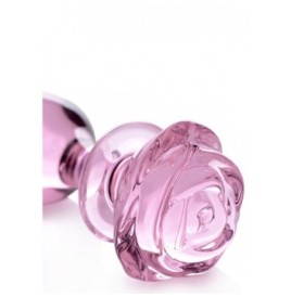 Plug in vetro Glass Large Anal Plug - Pink Rose - Falli Vetro - Sex...