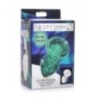 Plug fosforescente Glow-In-The-Dark Glass Anal Plug - Medium