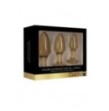 Kit plug Acrylic Goldchip Butt Plug Set - Gold