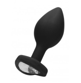 Plug mini Diamond Heart Butt Plug - Regular - Black - Plug Anale - ...