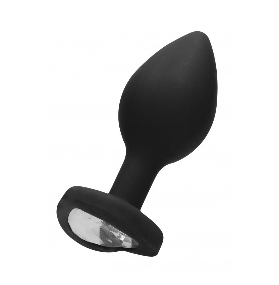 Plug mini Diamond Heart Butt Plug - Regular - Black