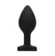 Plug mini Diamond Heart Butt Plug - Regular - Black