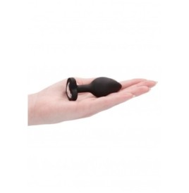 Plug mini Diamond Heart Butt Plug - Regular - Black - Plug Anale - ...