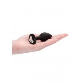 Plug mini Diamond Heart Butt Plug - Regular - Black - Plug Anale - ...