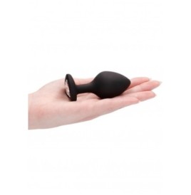 Plug medio Diamond Heart Butt Plug - Large - Black - Plug Anale - S...