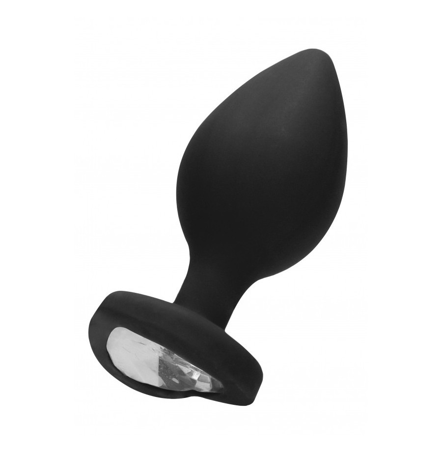 Plug extra large Diamond Heart Butt Plug - Extra Large - Black