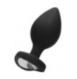 Plug extra large Diamond Heart Butt Plug - Extra Large - Black