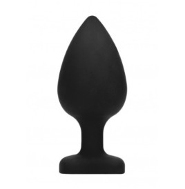 Plug extra large Diamond Heart Butt Plug - Extra Large - Black - Pl...