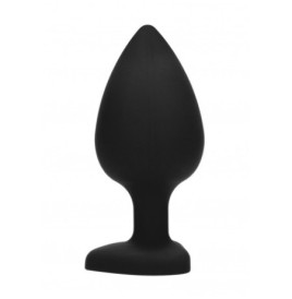 Plug extra large Diamond Heart Butt Plug - Extra Large - Black - Pl...