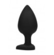 Plug extra large Diamond Heart Butt Plug - Extra Large - Black