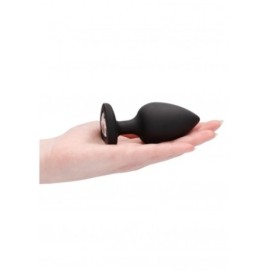 Plug extra large Diamond Heart Butt Plug - Extra Large - Black - Pl...