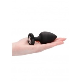 Plug extra large Diamond Heart Butt Plug - Extra Large - Black - Pl...